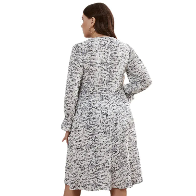 Summer V-neck Long-sleeved Dresses for Women